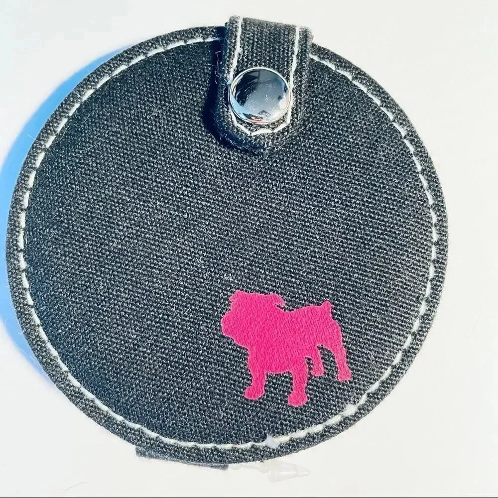 NWT Vintage Y2K Aeropostale Black Dog Logo Bag Super Cute Pocket Bag Mirror